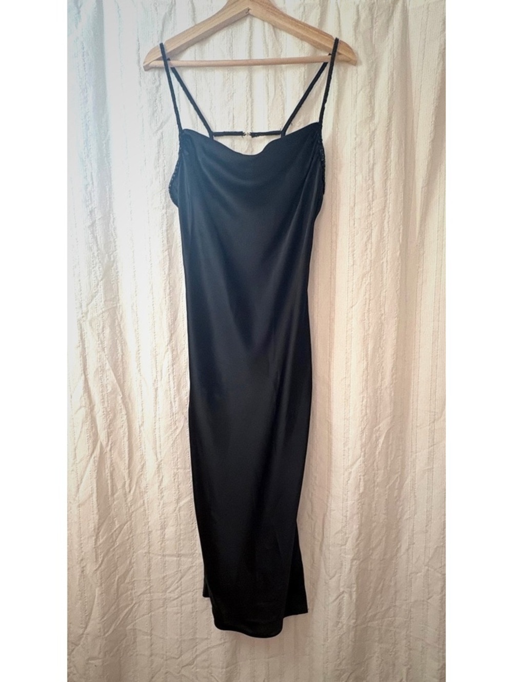 Black Tie Christian Lacroix Beaded Strap Slip Dress Size US 6 #formal #sexy